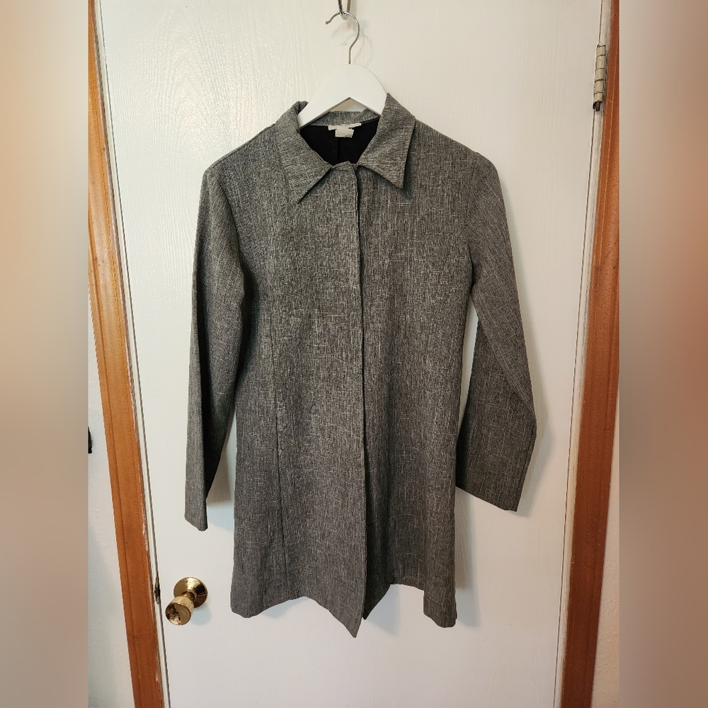 Light Blue / Grey Size M Renee Lauren New York and Company Classic Peacoat